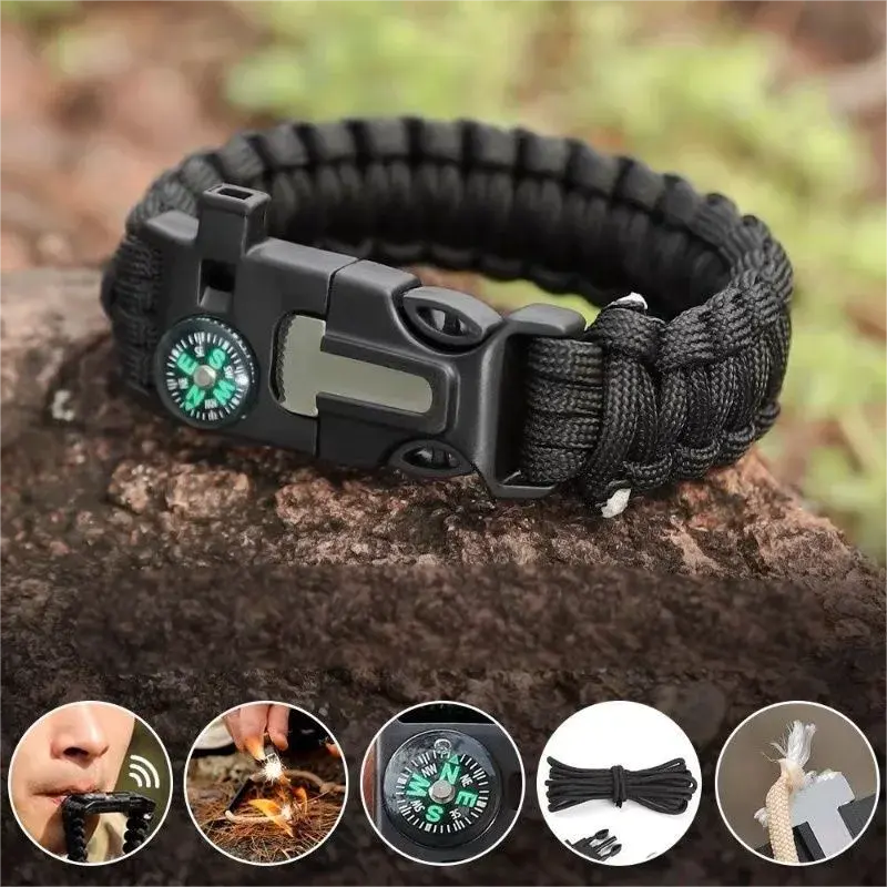Outdoor Survival Bracelet - Multi-Functional Fire Lighter