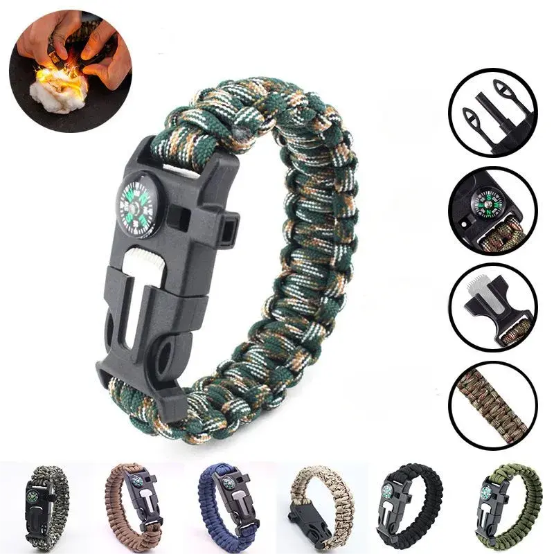 Outdoor Survival Bracelet - Multi-Functional Fire Lighter