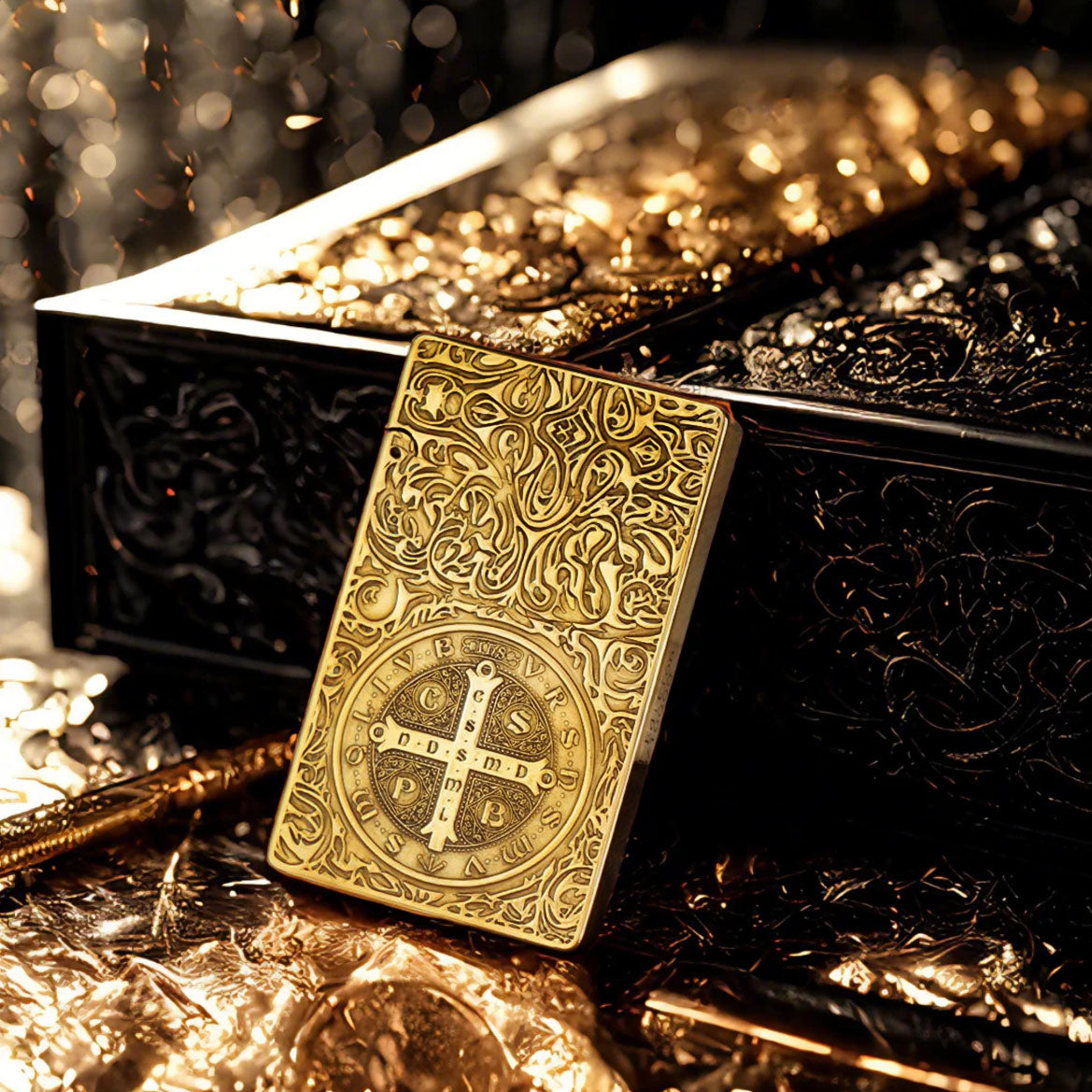 Constantine Series Antique Brass Lighters