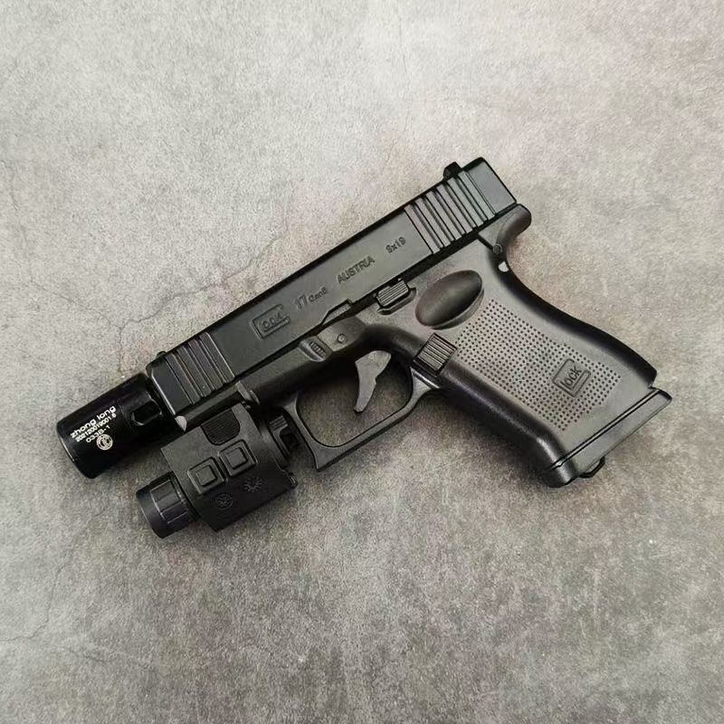 Glock Style Jet Lighter with IR/Light & Sound/Flame FX Silencer