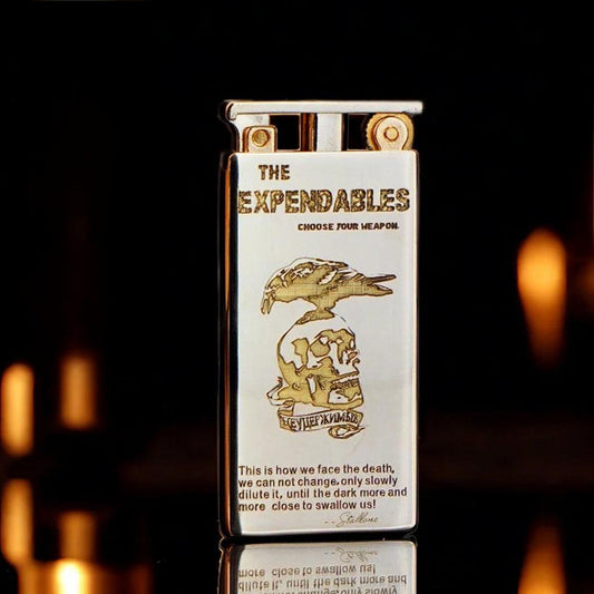Slim Elevator Bright Chrome Expendables Kerosene Lighter